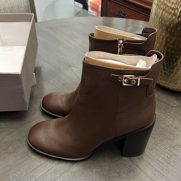 Franco Sarto Women's Rivet Block Heel Ankle Boot - Picture 5 of 11